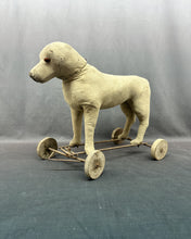 Load image into Gallery viewer, Well Loved Toy Dog On Wheels
