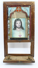 Load image into Gallery viewer, Reversed Painted Glass Jesus with Alter
