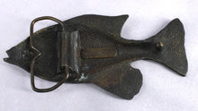 Load image into Gallery viewer, Vintage Brass Fish Belt Buckle
