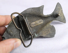 Load image into Gallery viewer, Vintage Brass Fish Belt Buckle
