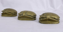 Load image into Gallery viewer, Brass Egyptian Revival Scarab
