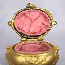 Load image into Gallery viewer, Miniature Art Nouveau Brass Jewelry Coffin, Box
