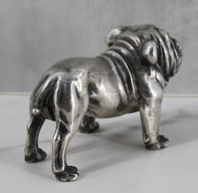 Load image into Gallery viewer, Silver Bulldog Figure
