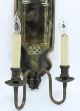 Load image into Gallery viewer, Etched Glass Sconce with Electric Candles
