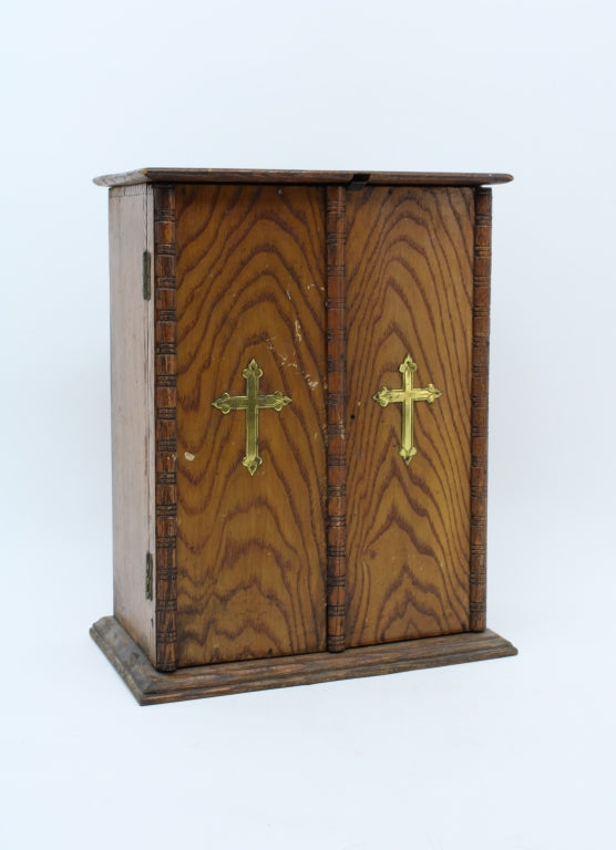 Antique Last Rights Kit, Catholic Call Box