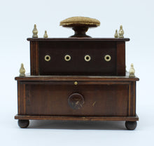 Load image into Gallery viewer, Folk Art Sewing Box, Victorian Era
