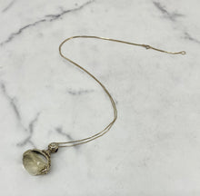 Load image into Gallery viewer, Georgian Rock Crystal Fob on Gold Chain
