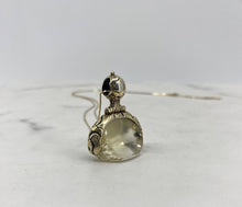 Load image into Gallery viewer, Georgian Rock Crystal Fob on Gold Chain
