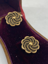 Load image into Gallery viewer, Early Victorian Hairwork Cuff Buttons
