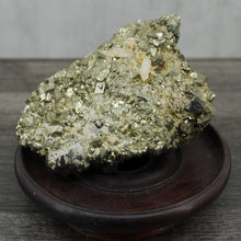 Load image into Gallery viewer, Pyrite In Matrix On Stand
