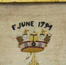 Load image into Gallery viewer, 18th Century Regimental Silk Embroidery
