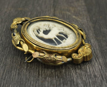 Load image into Gallery viewer, Antique Spinning Brooch with Carved Antler
