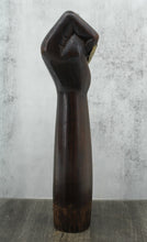 Load image into Gallery viewer, Oversized Wood Figa With Brass Details
