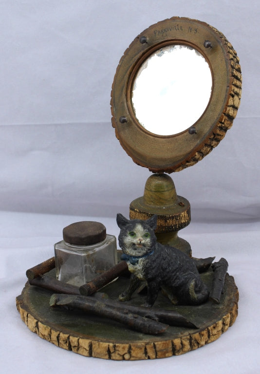 Souvenir Vanity Mirror with Cat
