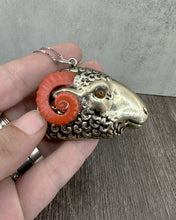 Load image into Gallery viewer, Rams Head Match Safe as Necklace, Vesta
