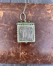 Load image into Gallery viewer, Tiger&#39;s Eye Cameo Locket, Fob as Necklace
