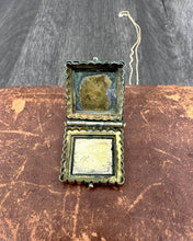 Load image into Gallery viewer, Tiger&#39;s Eye Cameo Locket, Fob as Necklace
