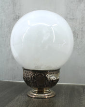 Load image into Gallery viewer, Selenite Sphere on Antique Silver Cup
