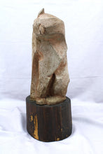 Load image into Gallery viewer, Modernist Carved Wood Cat Sculpture
