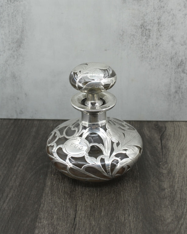 Sterling Silver and Glass Decanter by Alvin