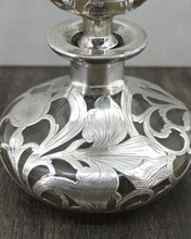 Load image into Gallery viewer, Sterling Silver and Glass Decanter by Alvin
