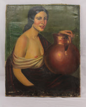 Load image into Gallery viewer, Oil Portrait of a Lady with Jug
