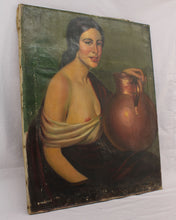 Load image into Gallery viewer, Oil Portrait of a Lady with Jug
