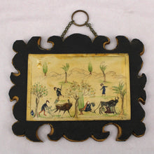 Load image into Gallery viewer, Antique Persian Painted Bone Plaque
