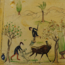 Load image into Gallery viewer, Antique Persian Painted Bone Plaque
