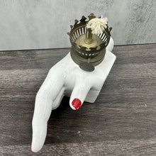 Load image into Gallery viewer, Porcelain Hand Sign &amp; Oil Lamp
