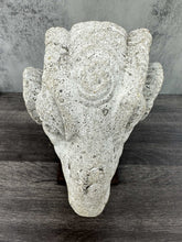 Load image into Gallery viewer, Cast Stone Ram&#39;s Head on Stand
