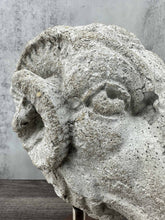 Load image into Gallery viewer, Cast Stone Ram&#39;s Head on Stand
