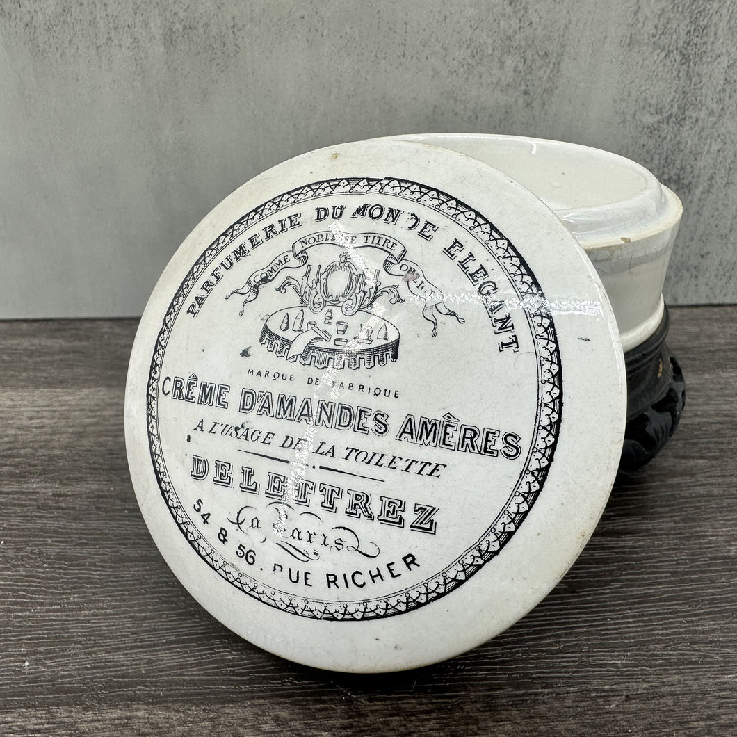 Antique French Apothecary Porcelain Pot