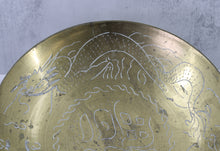 Load image into Gallery viewer, Brass Dish with Dragon Engraving
