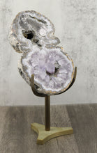 Load image into Gallery viewer, Double Amethyst Geode on Stand

