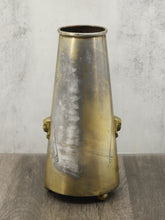 Load image into Gallery viewer, Egyptian Revival Brass Vase, Stamped
