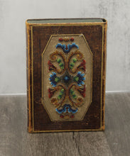 Load image into Gallery viewer, Antique Bead Work &amp; Tooled Leather Pocket Book
