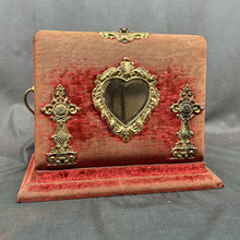 Load image into Gallery viewer, Victorian Album With Heart Mirror, Standing Album
