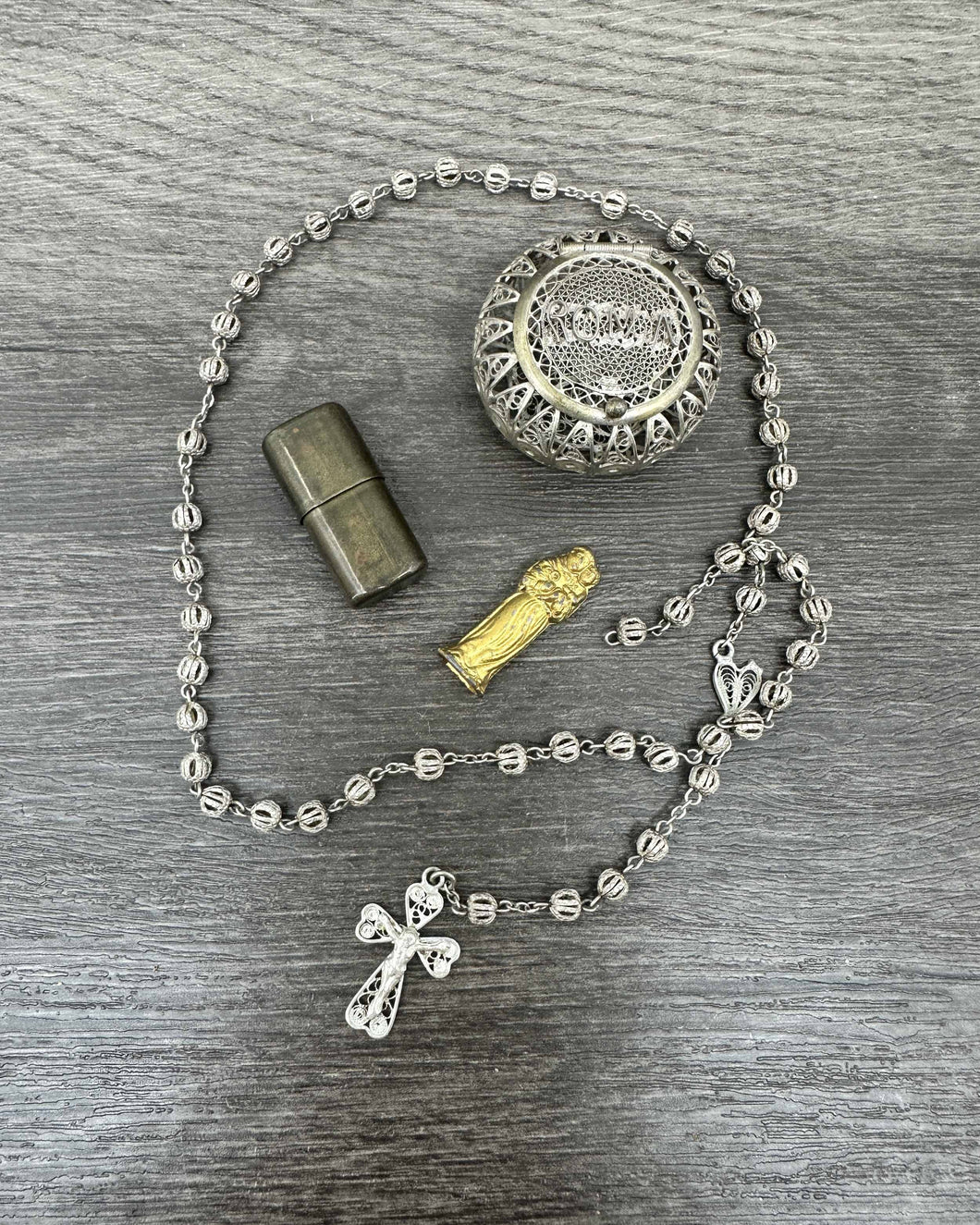 Pocket Altar, Shrine & Italian Rosary