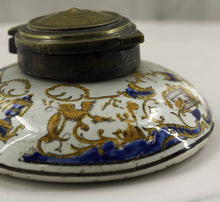 Load image into Gallery viewer, Antique French Faience Inkwell
