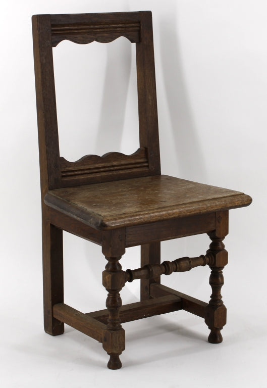 Miniature Spanish Colonial Style Wood Chair