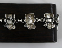 Load image into Gallery viewer, Sterling Silver Navajo Storyteller Motif Bracelet
