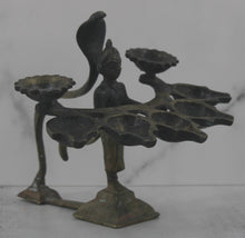 Load image into Gallery viewer, Antique Bronze Hindu Lamp

