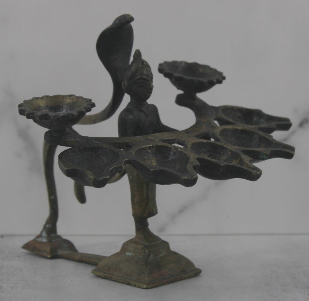 Antique Bronze Hindu Lamp