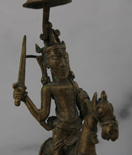 Load image into Gallery viewer, Nigerian and Burmese Bronze Statue Set
