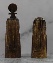 Load image into Gallery viewer, Carved Horn Pharaoh and Royal Wife
