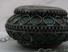 Load image into Gallery viewer, Afghan Trade Silver and Enamel Canteen
