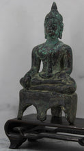Load image into Gallery viewer, Verdigris Bronze Buddha

