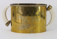 Load image into Gallery viewer, Brass Ice Bucket with Tusk Handles
