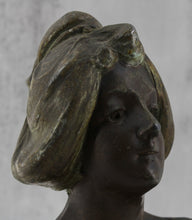 Load image into Gallery viewer, Bronze Art Nouveau Bust
